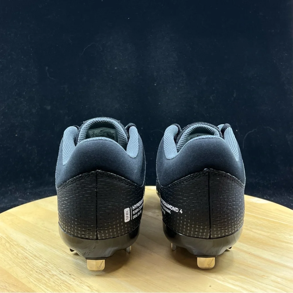 Nike Hyperdiamond 4 Pro Softball Women’s Size 9 Metal Cleats Black CZ5920-005